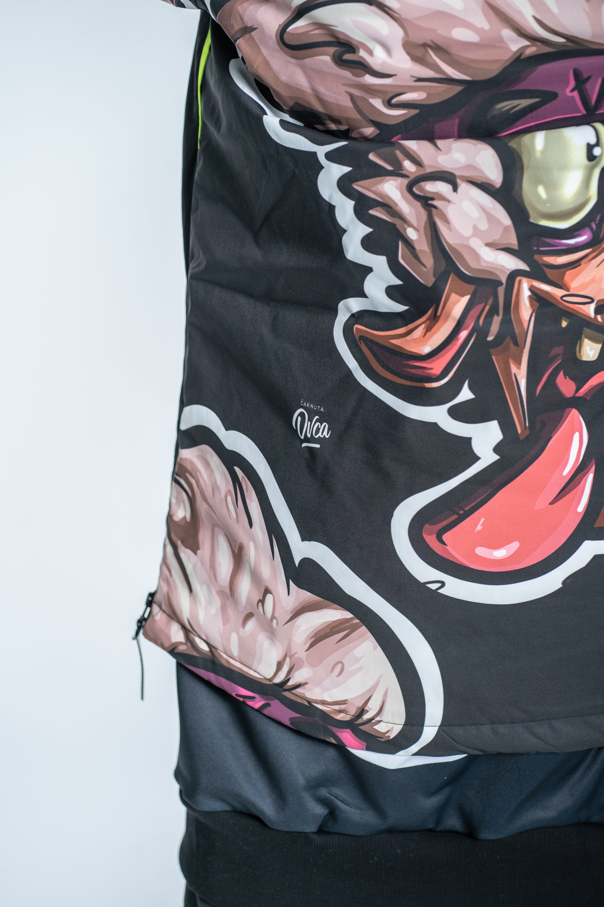 M's Pullover Neon Black Jacket