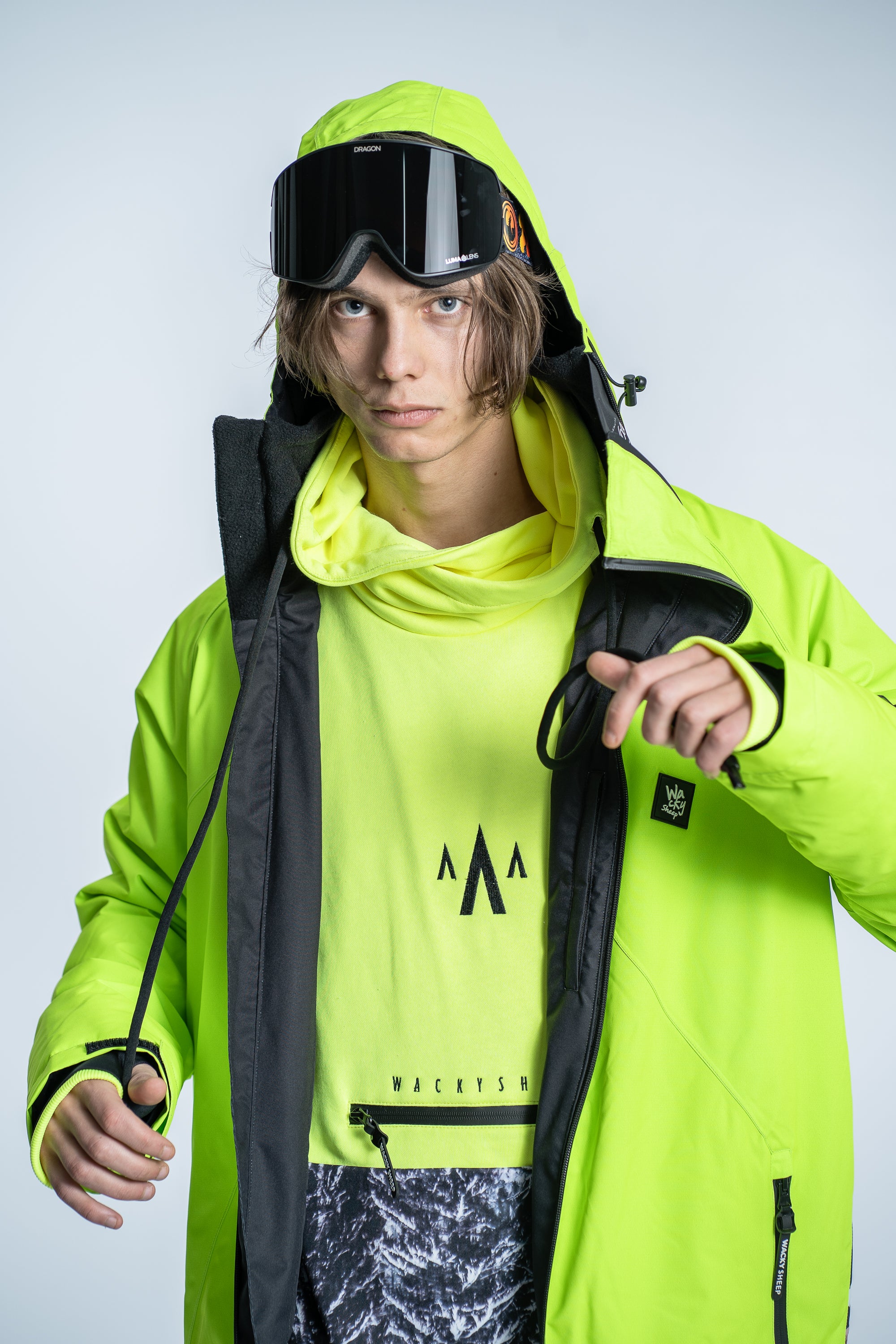 M's NEON Zip Ski Jacket