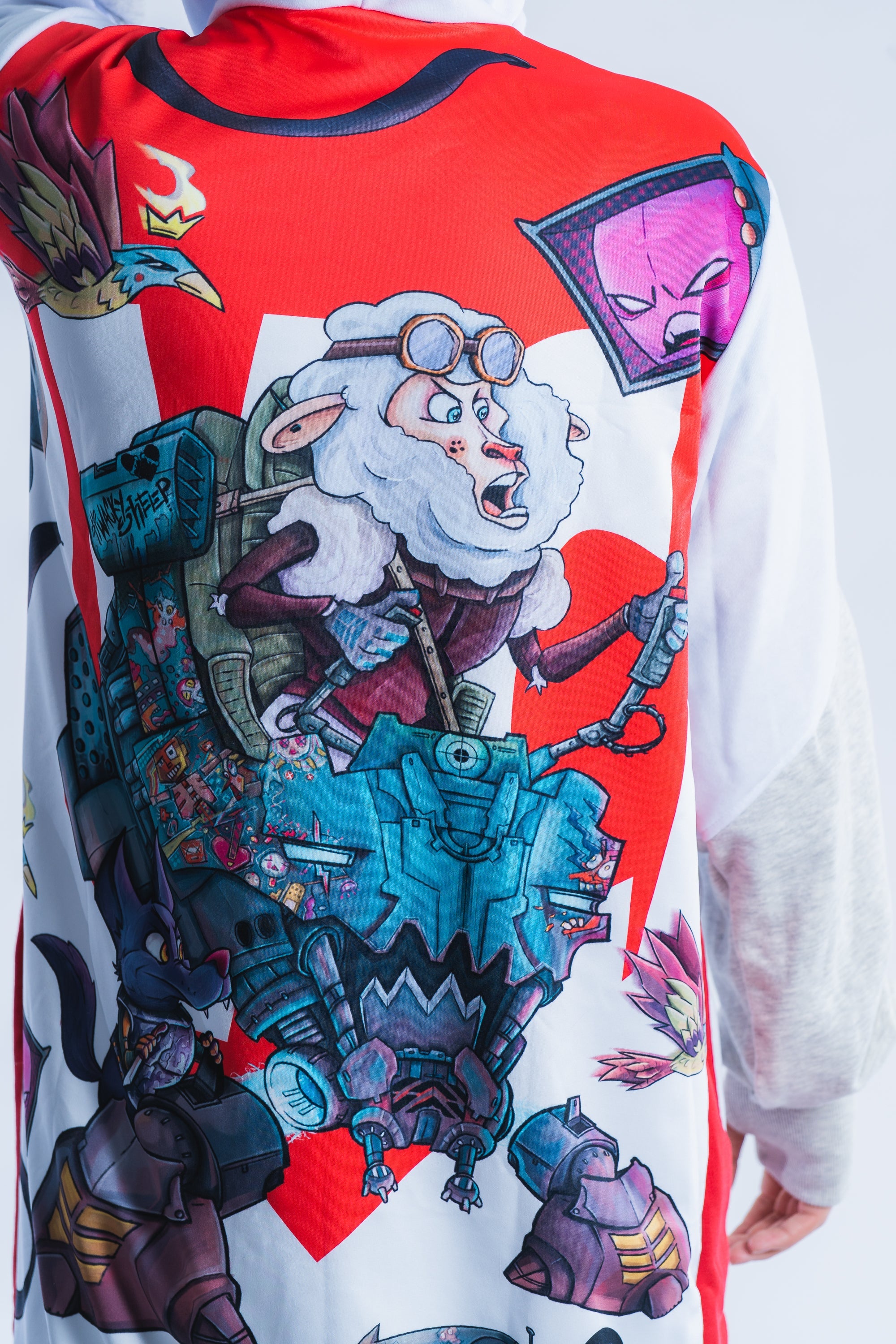 M's Long Battle Sheep Hoodie