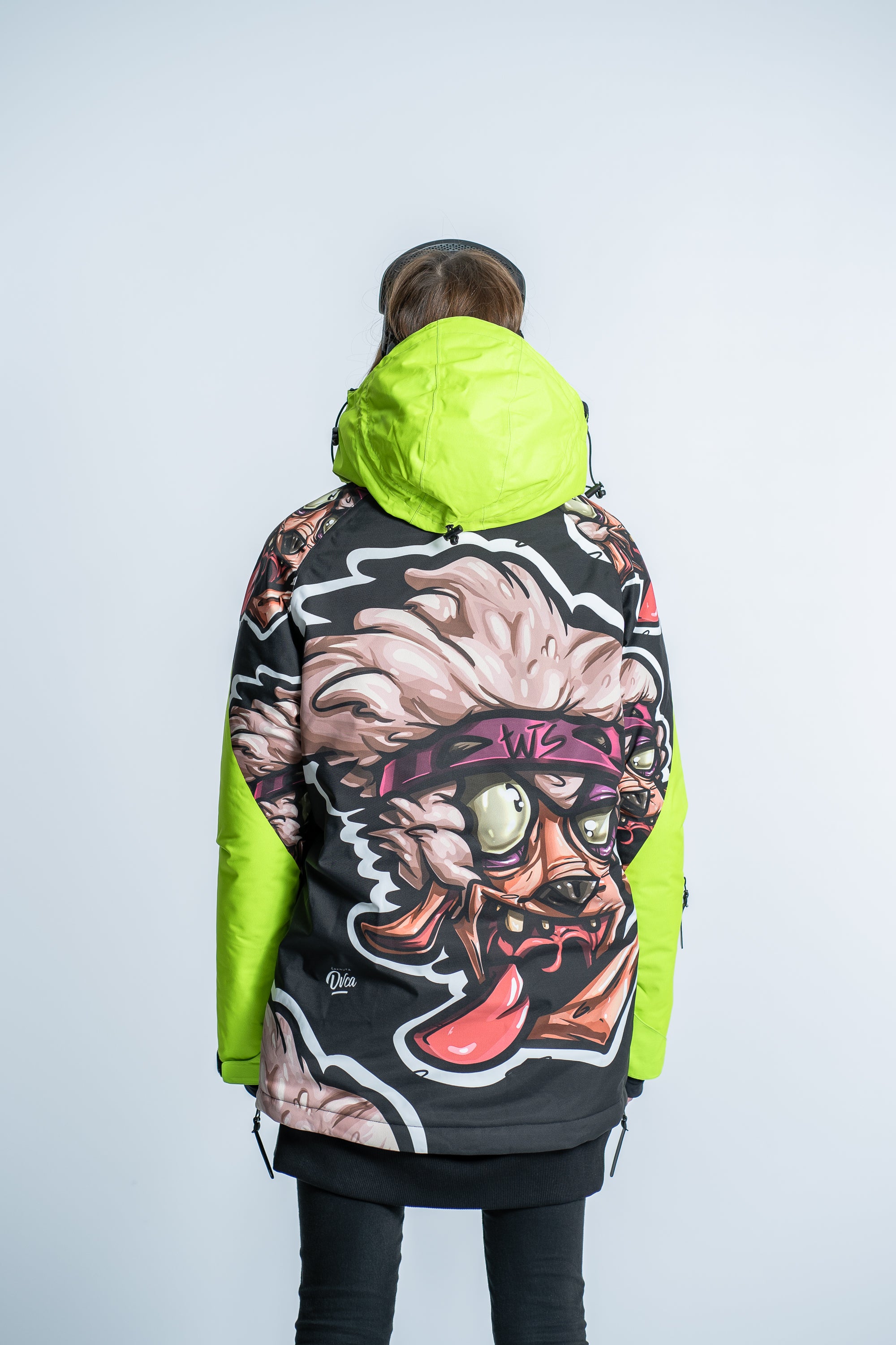 W's Pullover Neon Print Ski Jacket