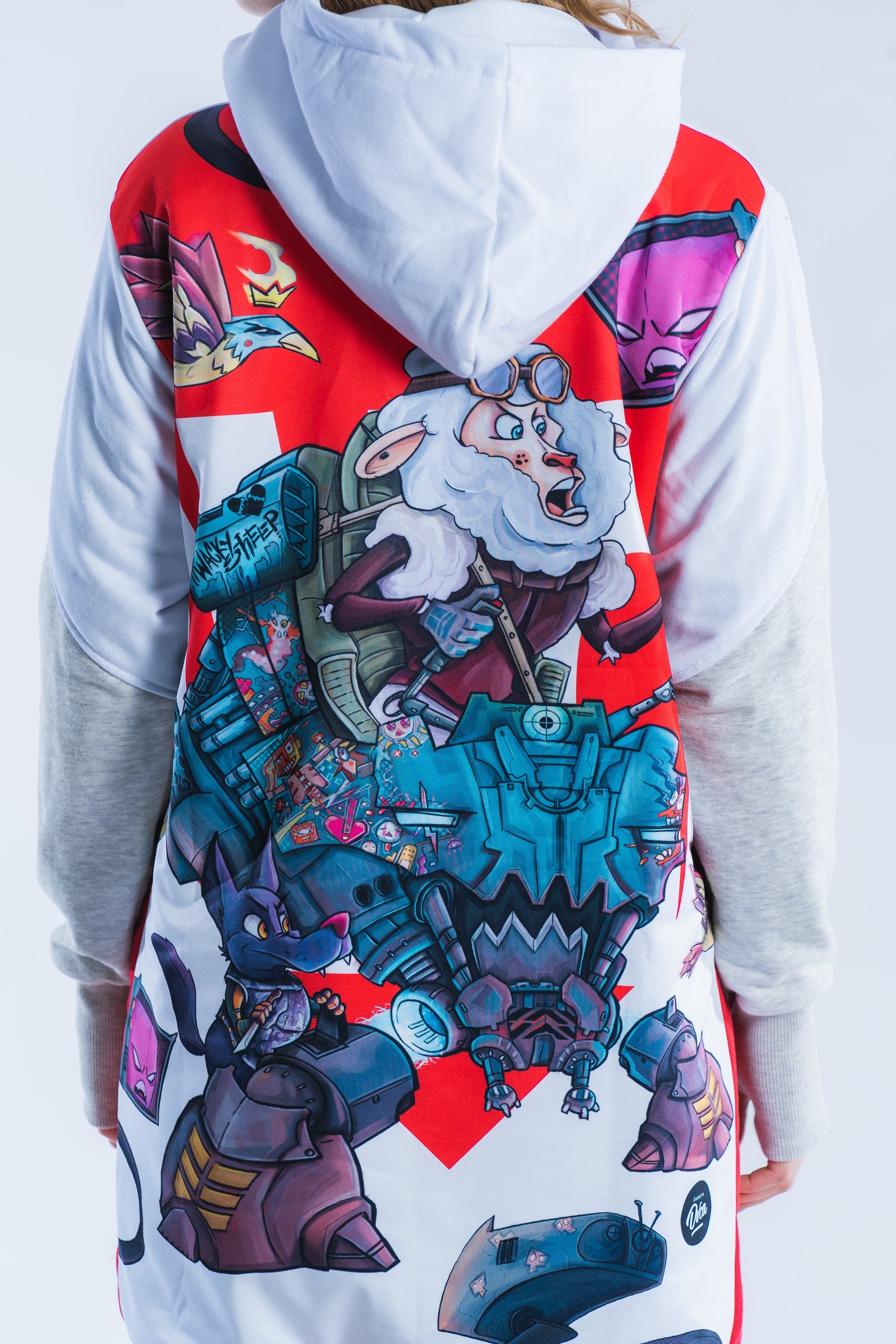 M's Long Battle Sheep Hoodie