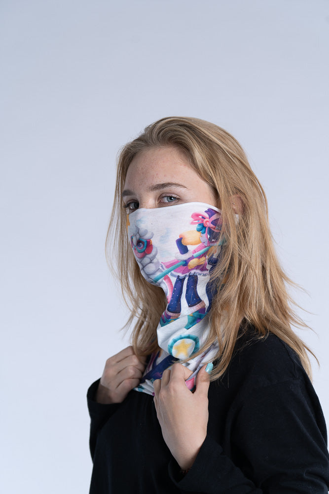 Stars White Tube All Season Bandana