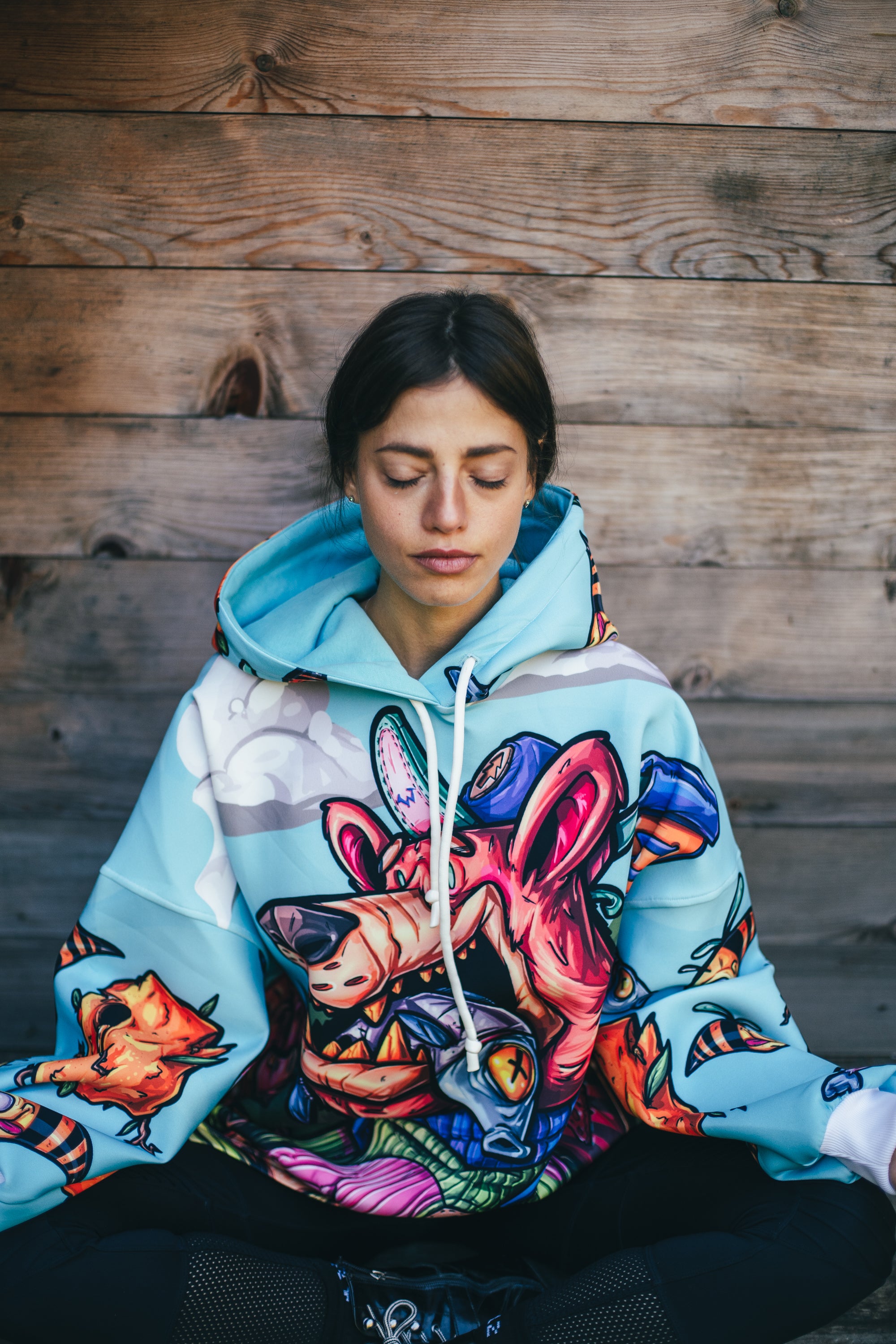 W's Oversized Bear Hoodie