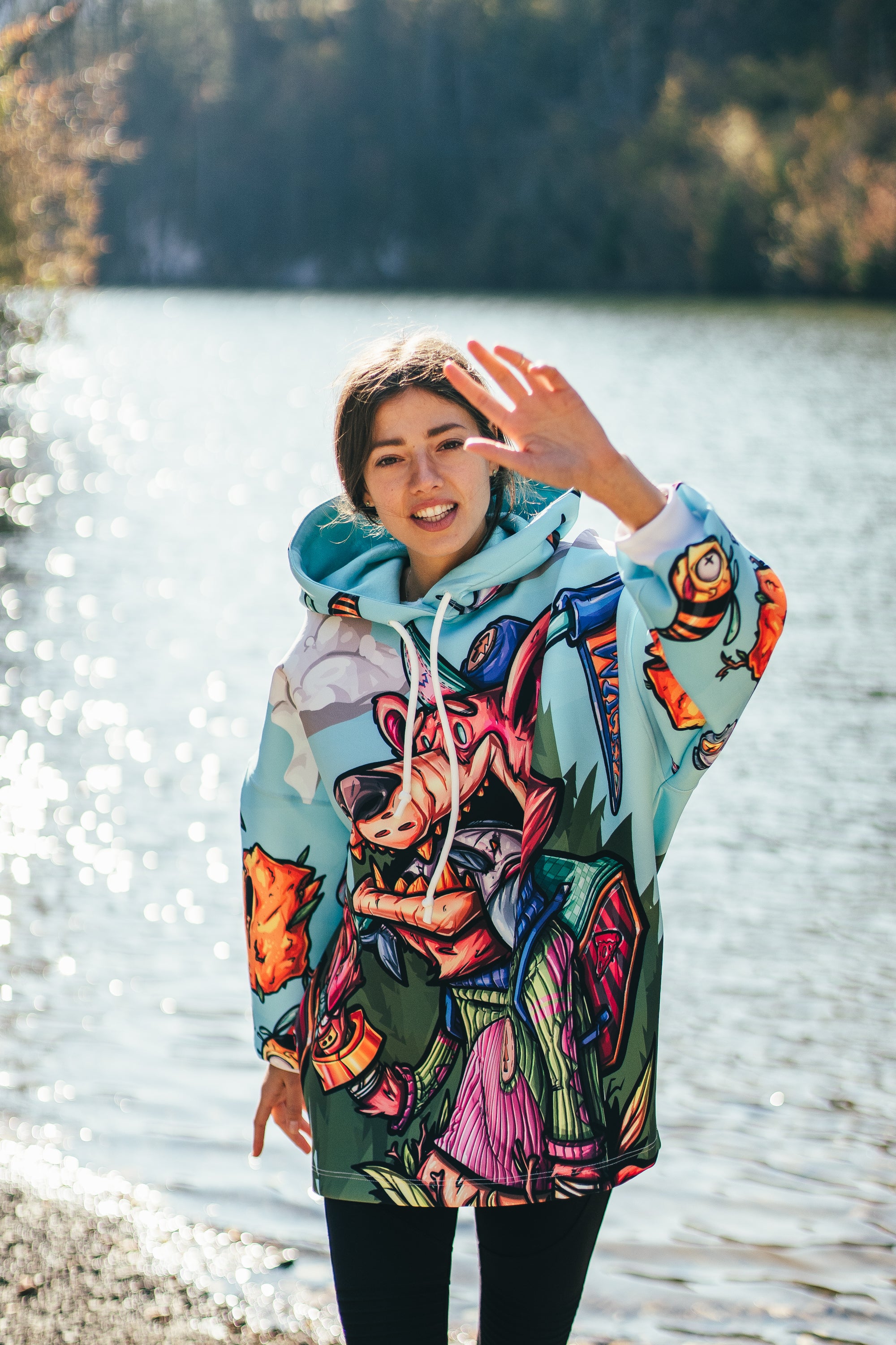 W's Oversized Bear Hoodie