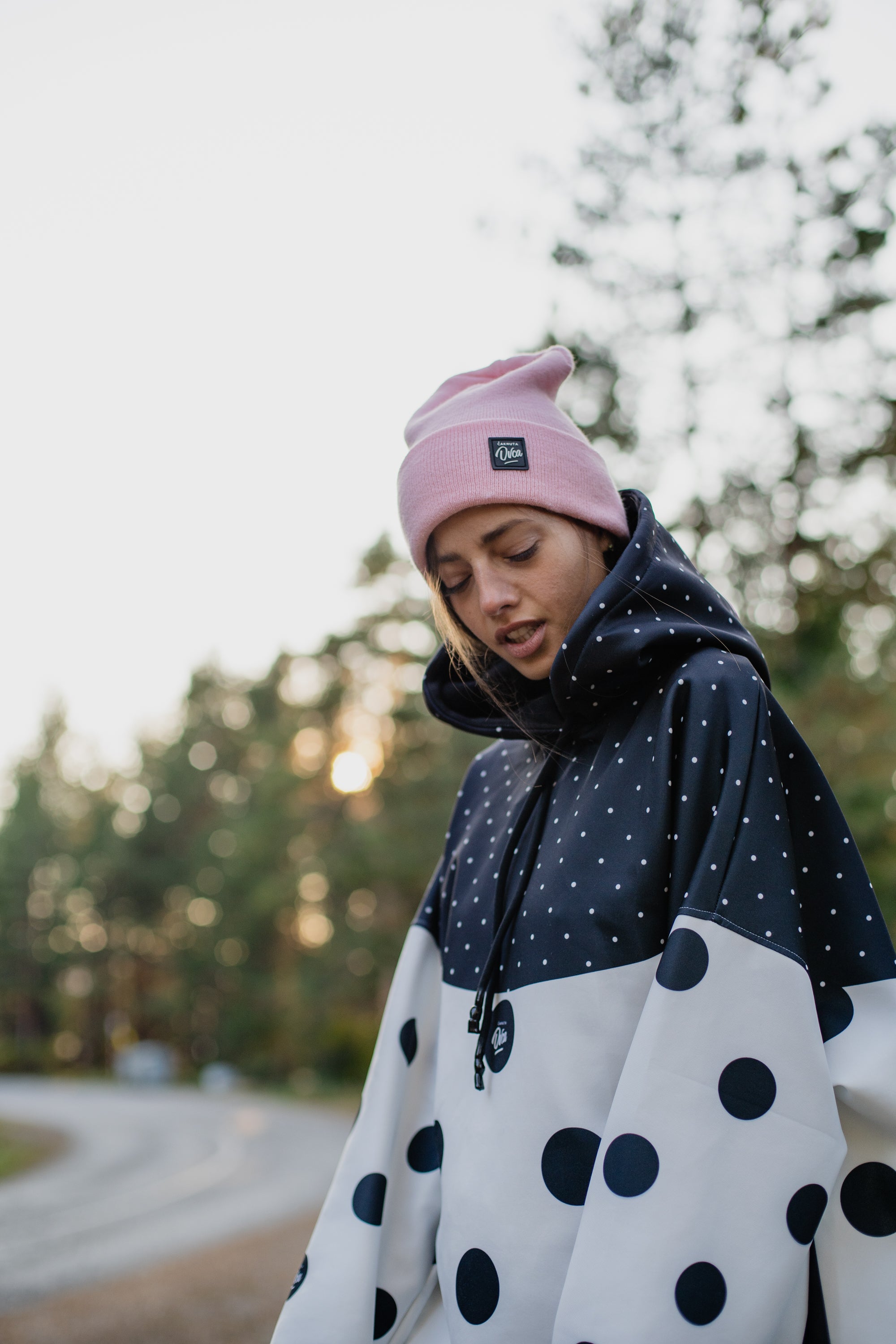 W's Oversized Dot Hoodie