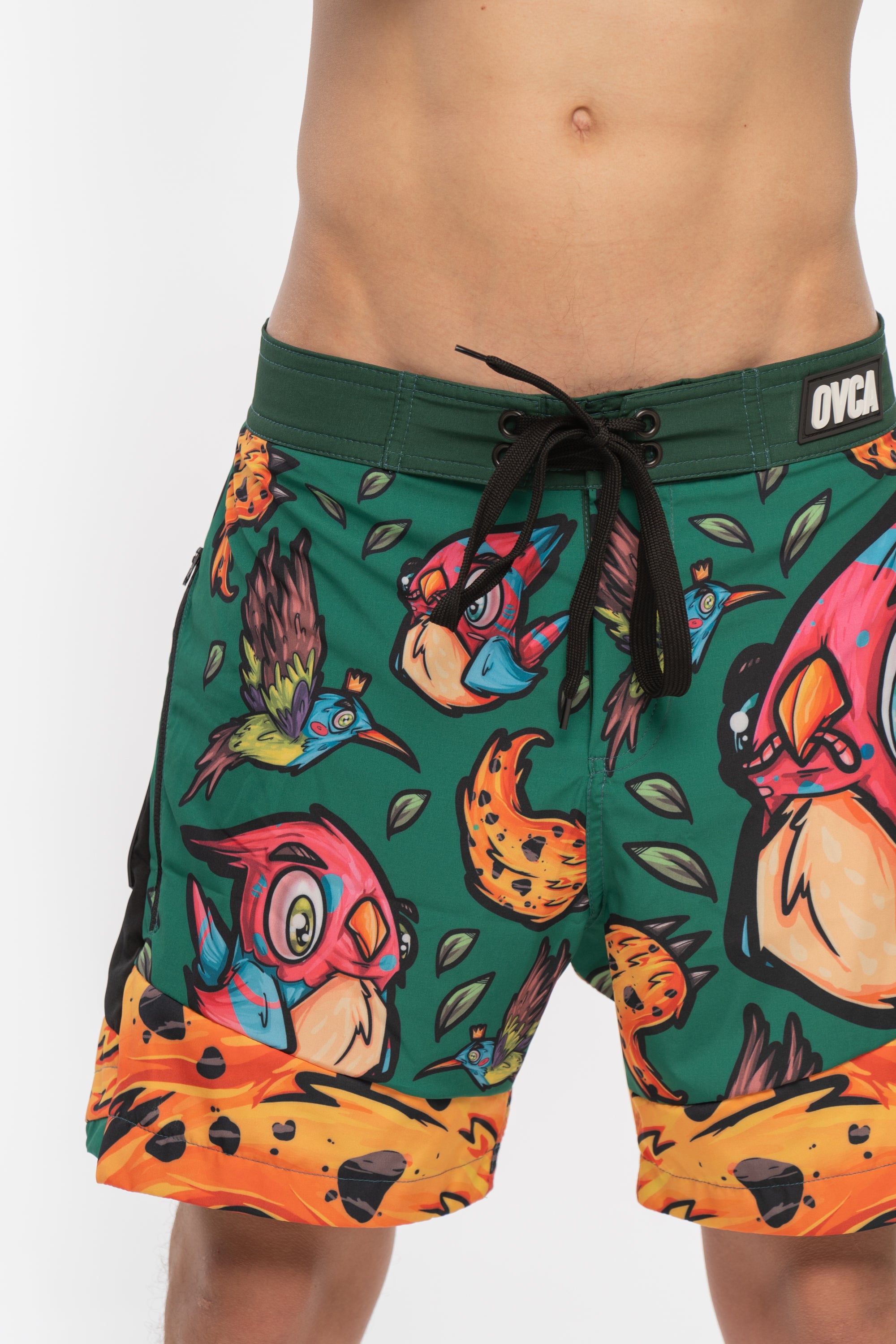 M's Short Parrot Swim Shorts