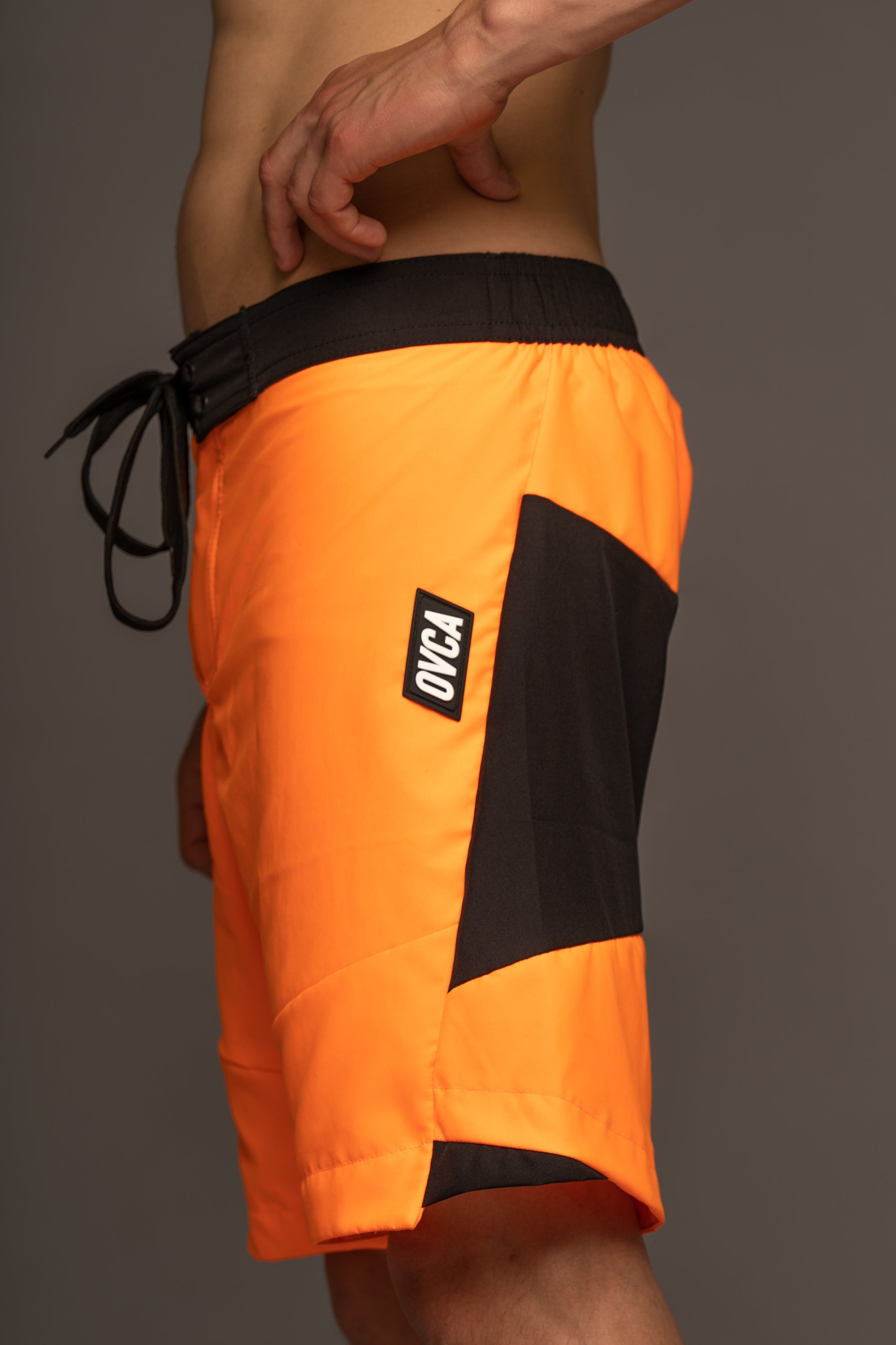 M's Long Orange Swim Shorts