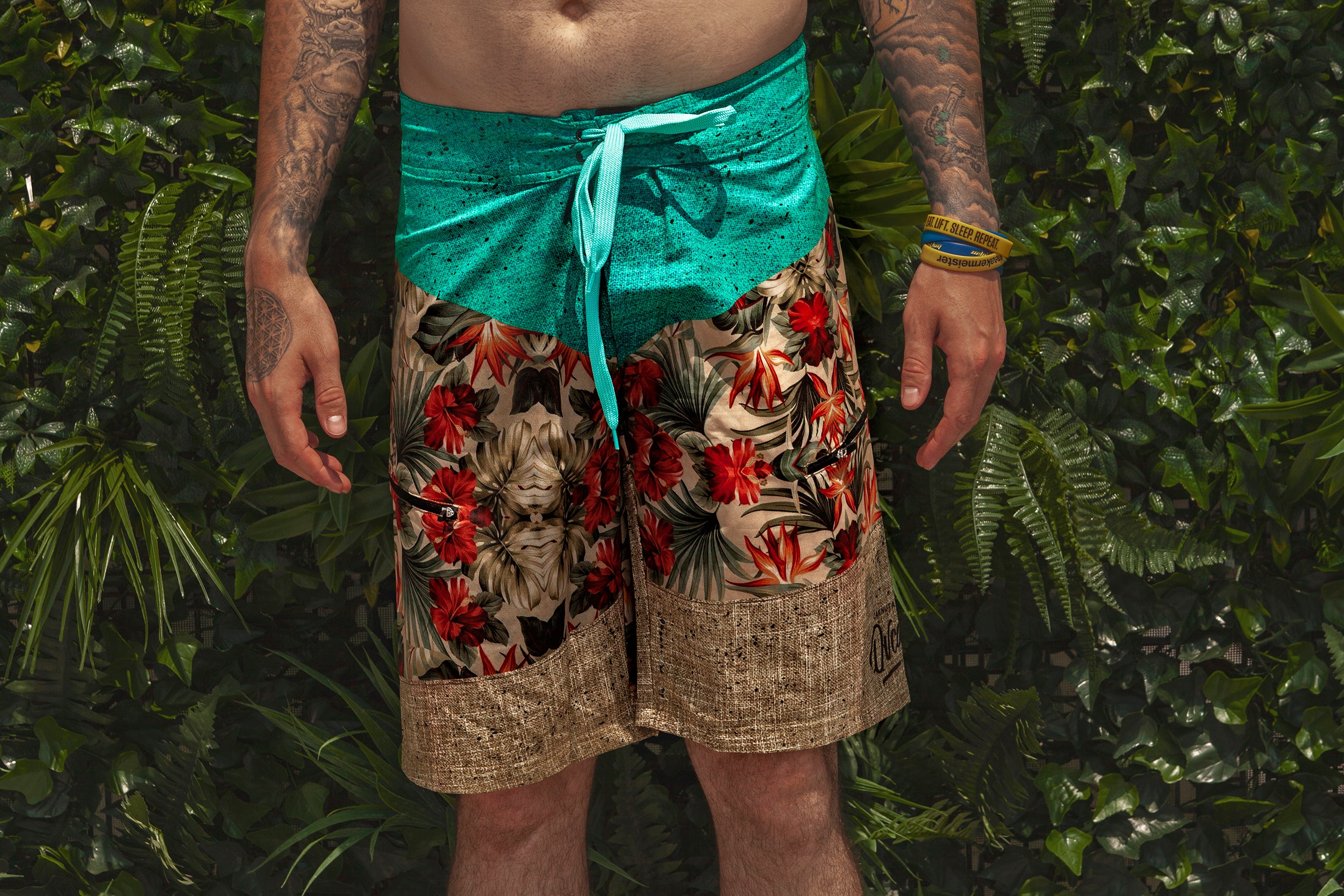 M's Flowers Swim Shorts