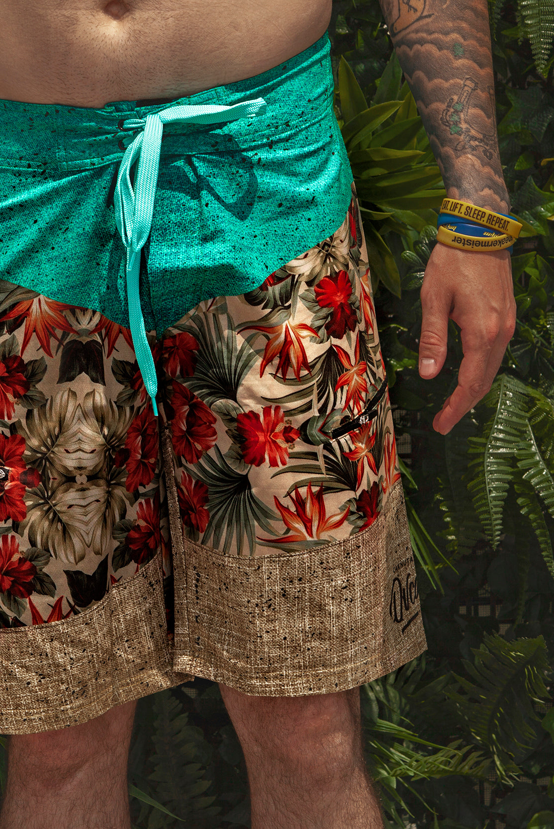 M's Flowers Swim Shorts