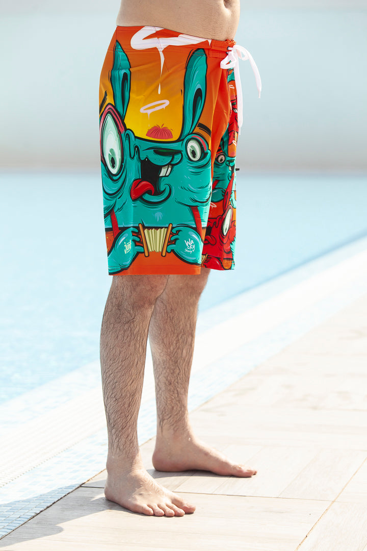 M's Rabbit Swim Shorts