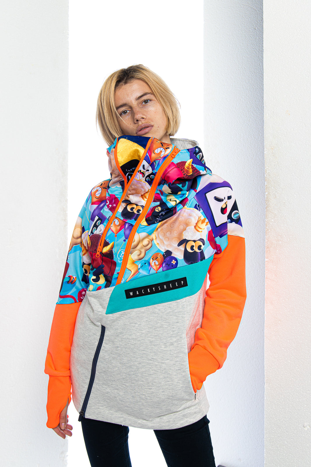 W's Santiago Orange Zip Hoodie