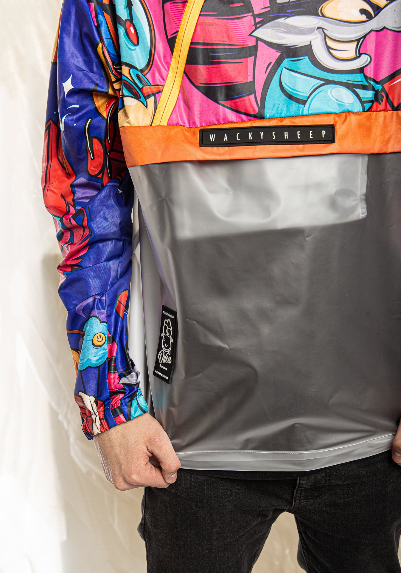 M's Transparent Raccoon Rain Jacket