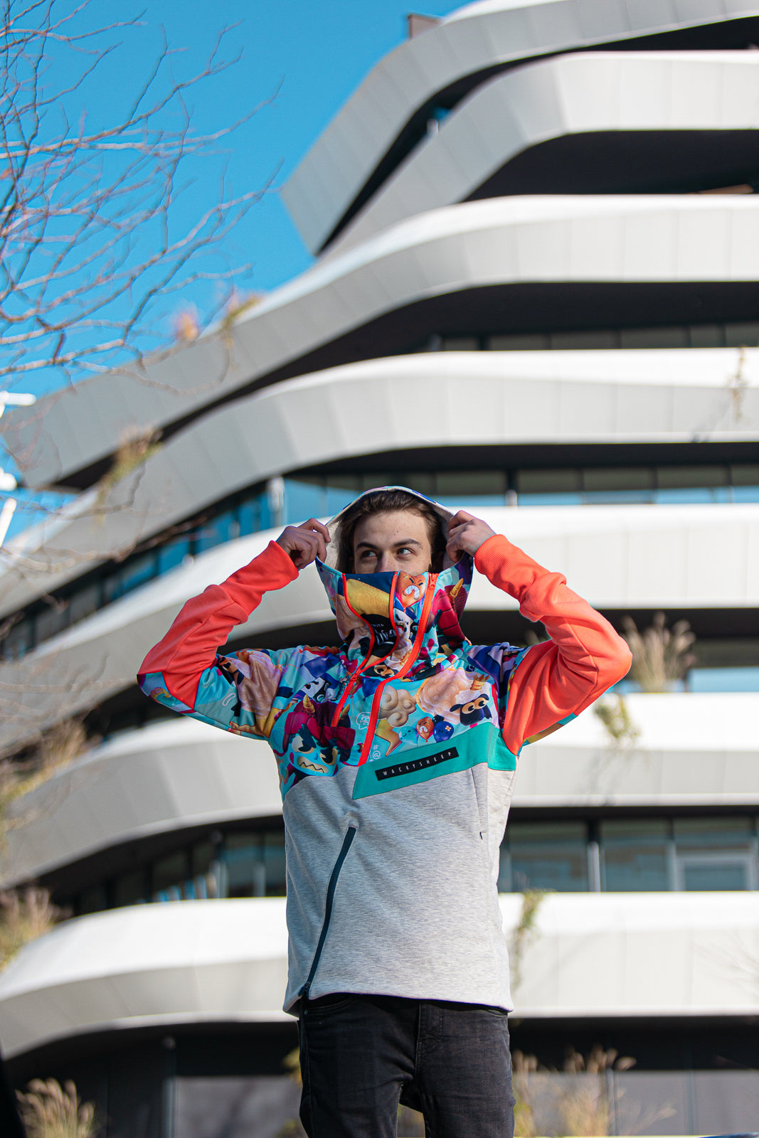 M's Santiago Orange Zip Hoodie