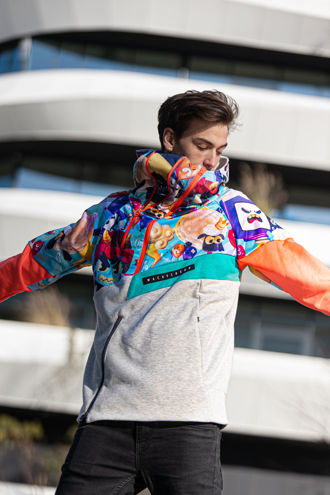 M's Santiago Orange Zip Hoodie