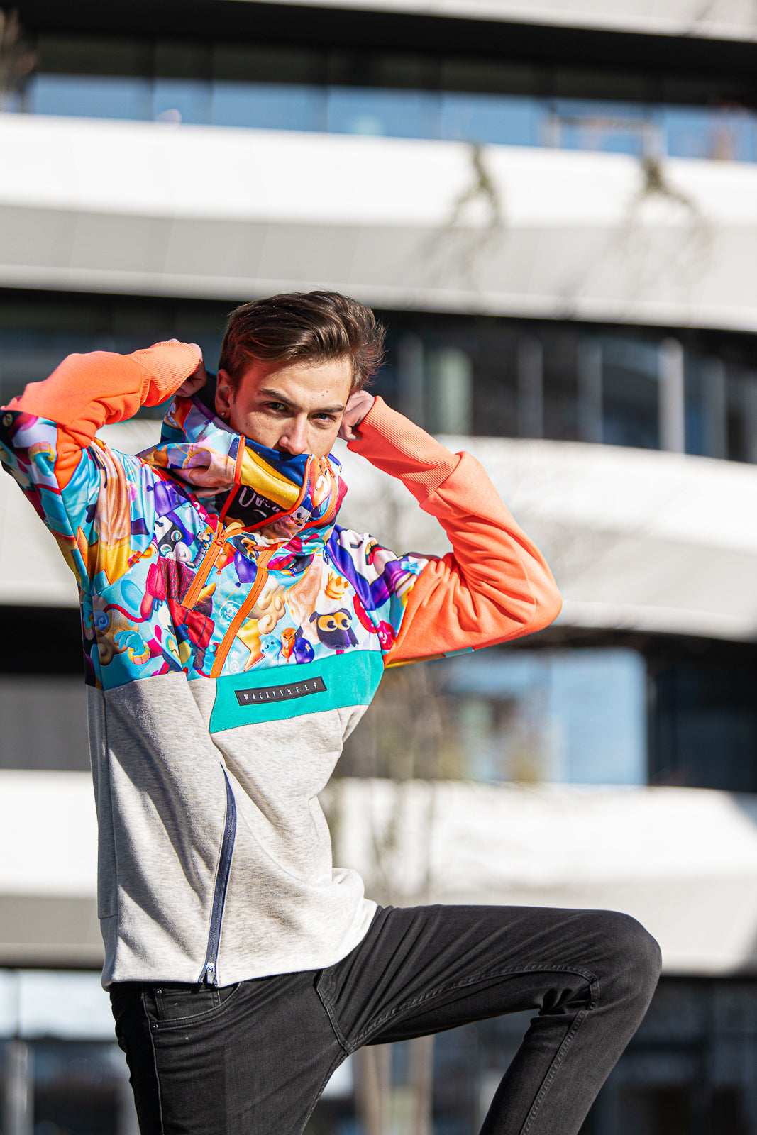 M's Santiago Orange Zip Hoodie