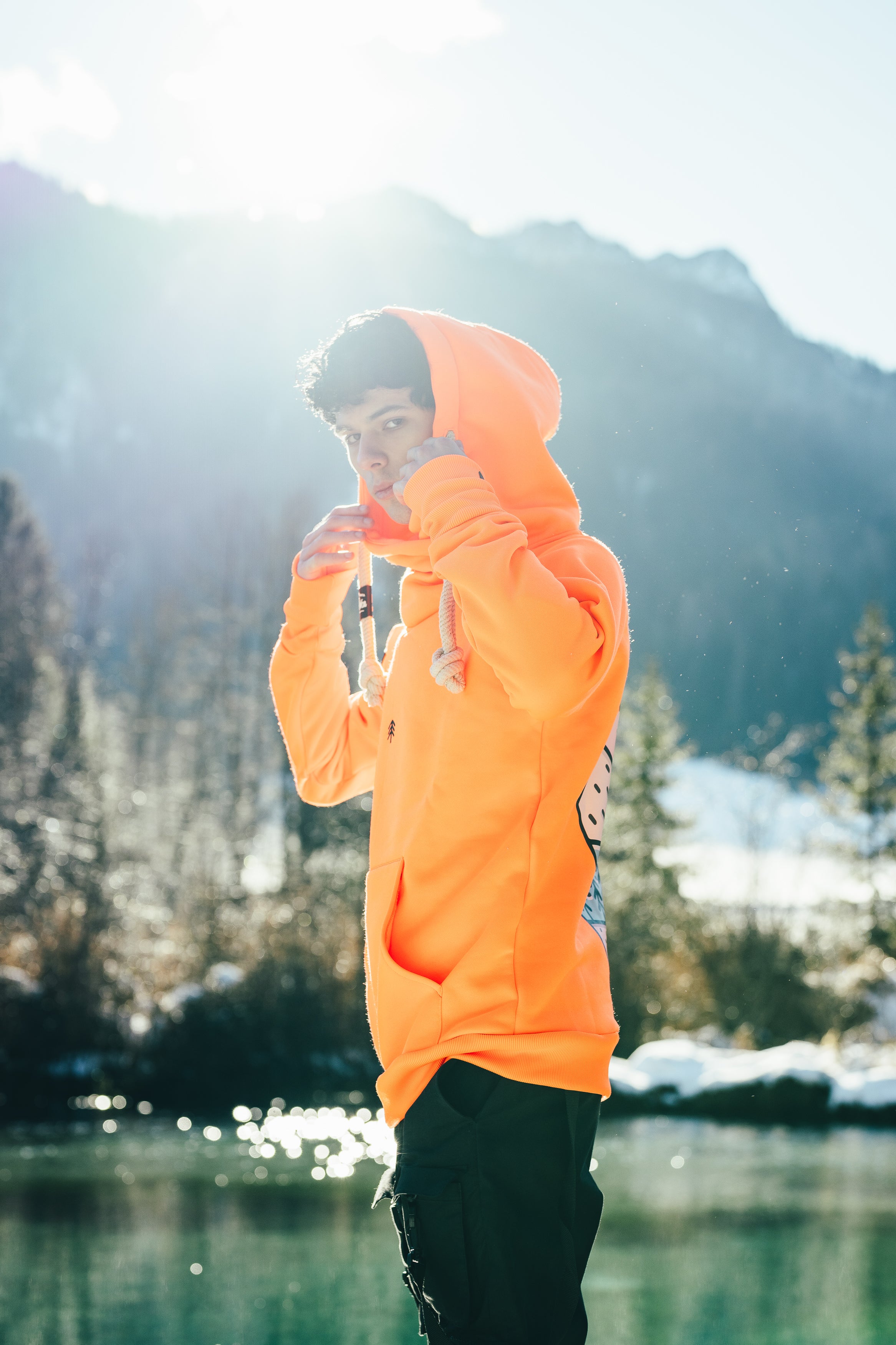 M's Classic Orange Hoodie