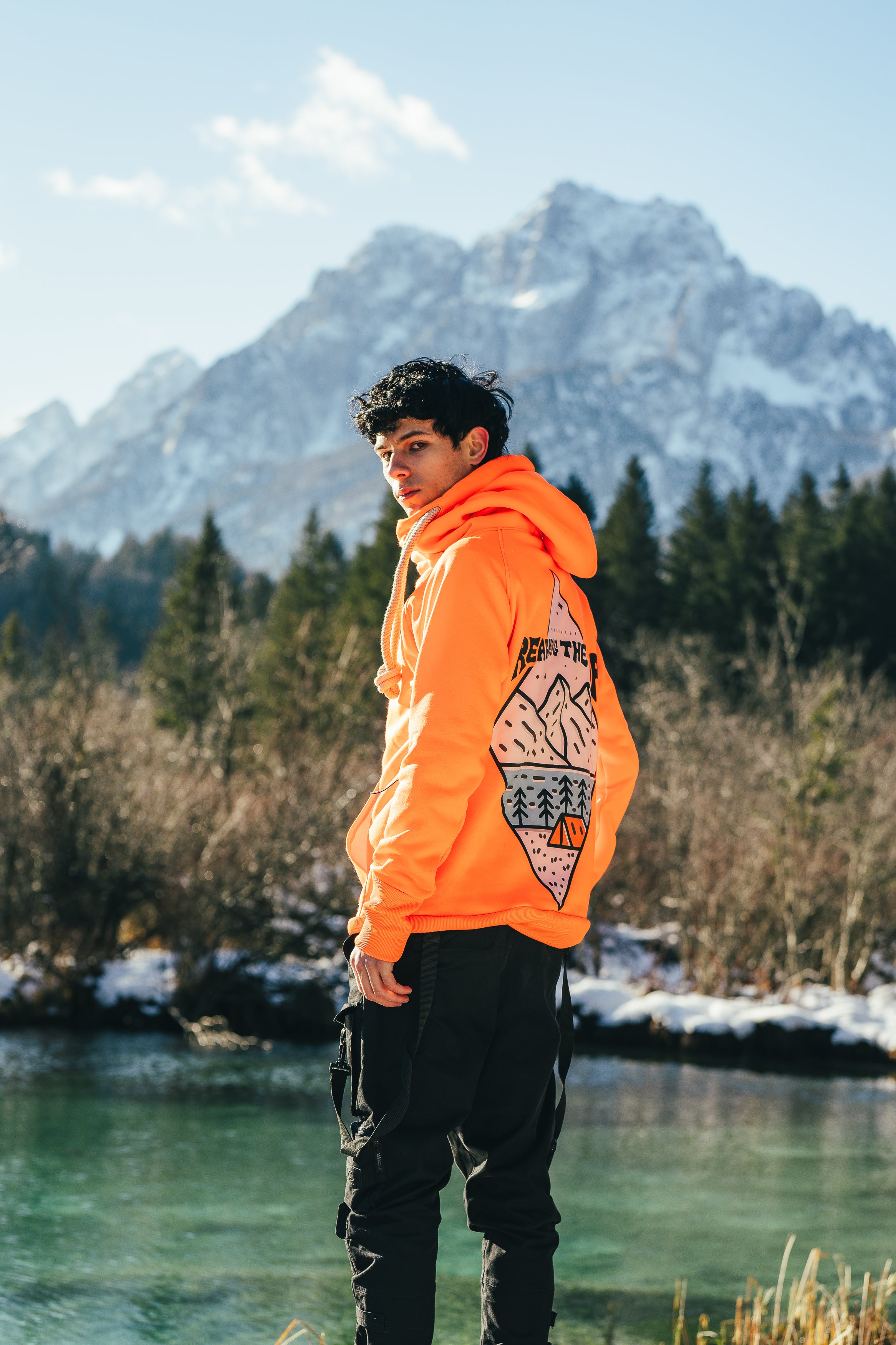 M's Classic Orange Hoodie