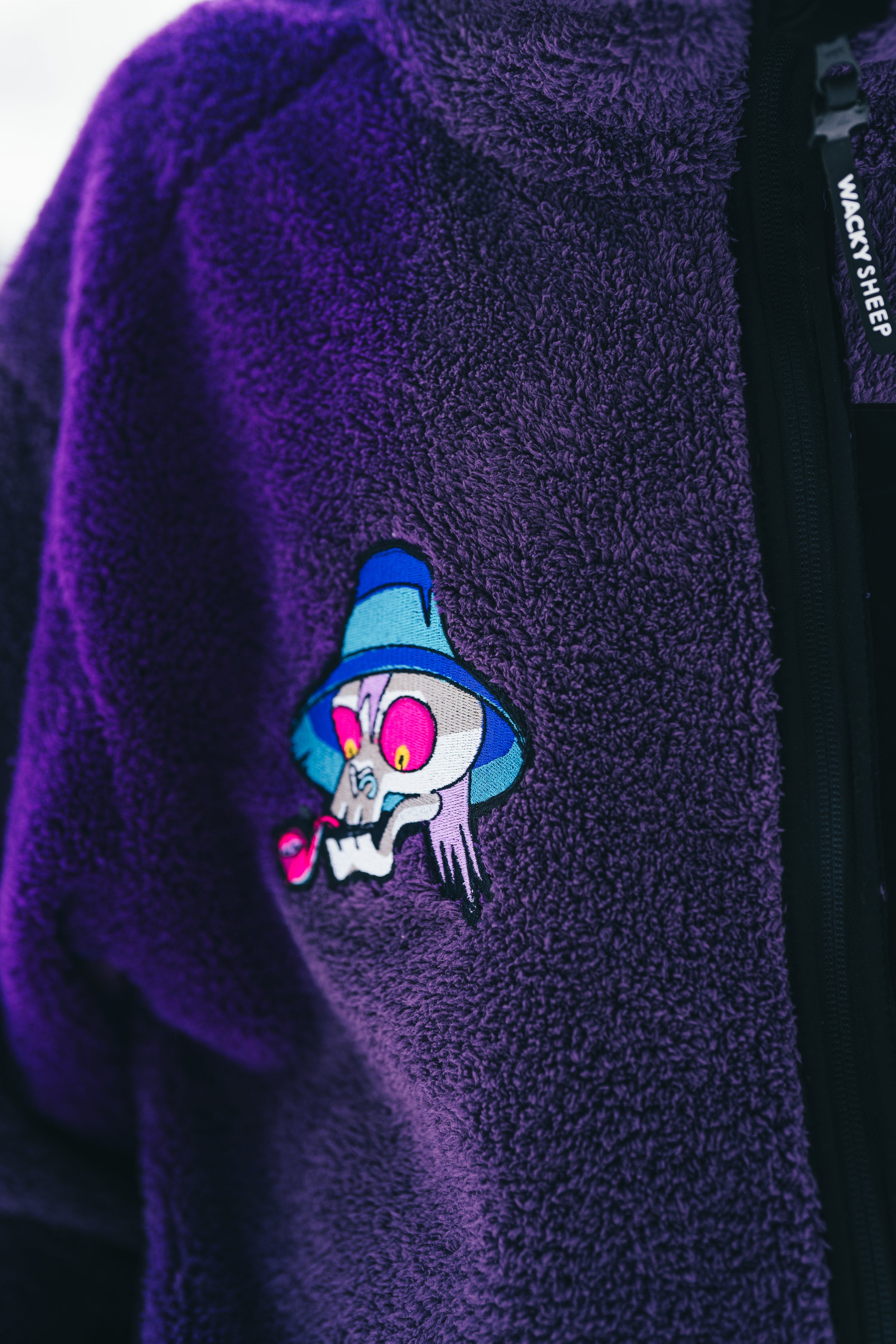 W's Fleece Sherpa Purple Sweatshirt