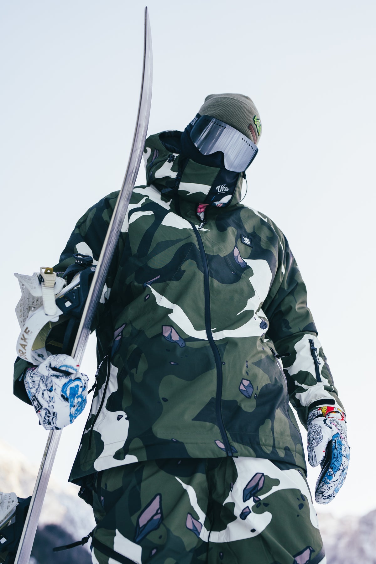 Army Snow Jacket - Stay Warm and Stylish on the Slopes | Wacky Sheep