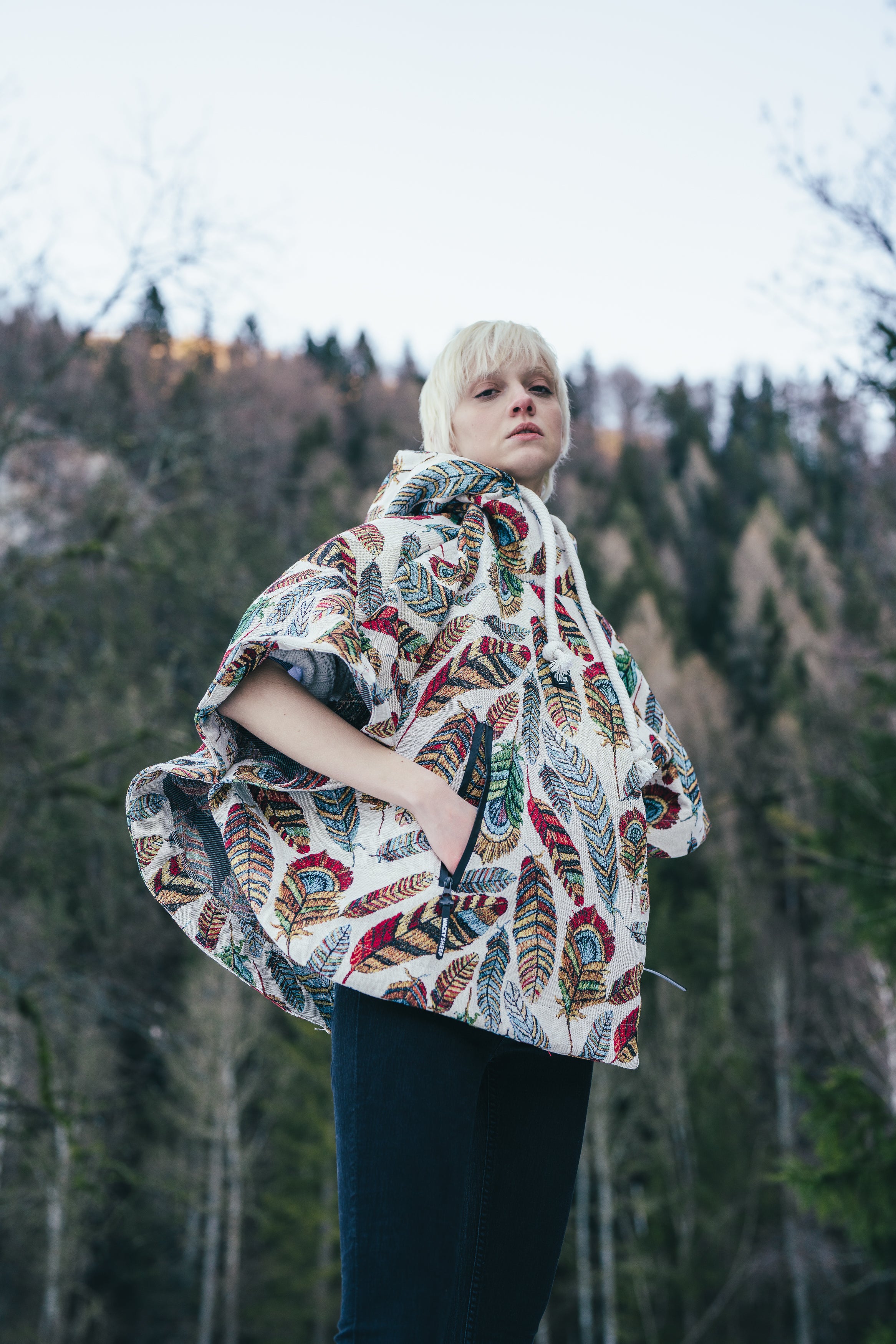 W's Plume Poncho