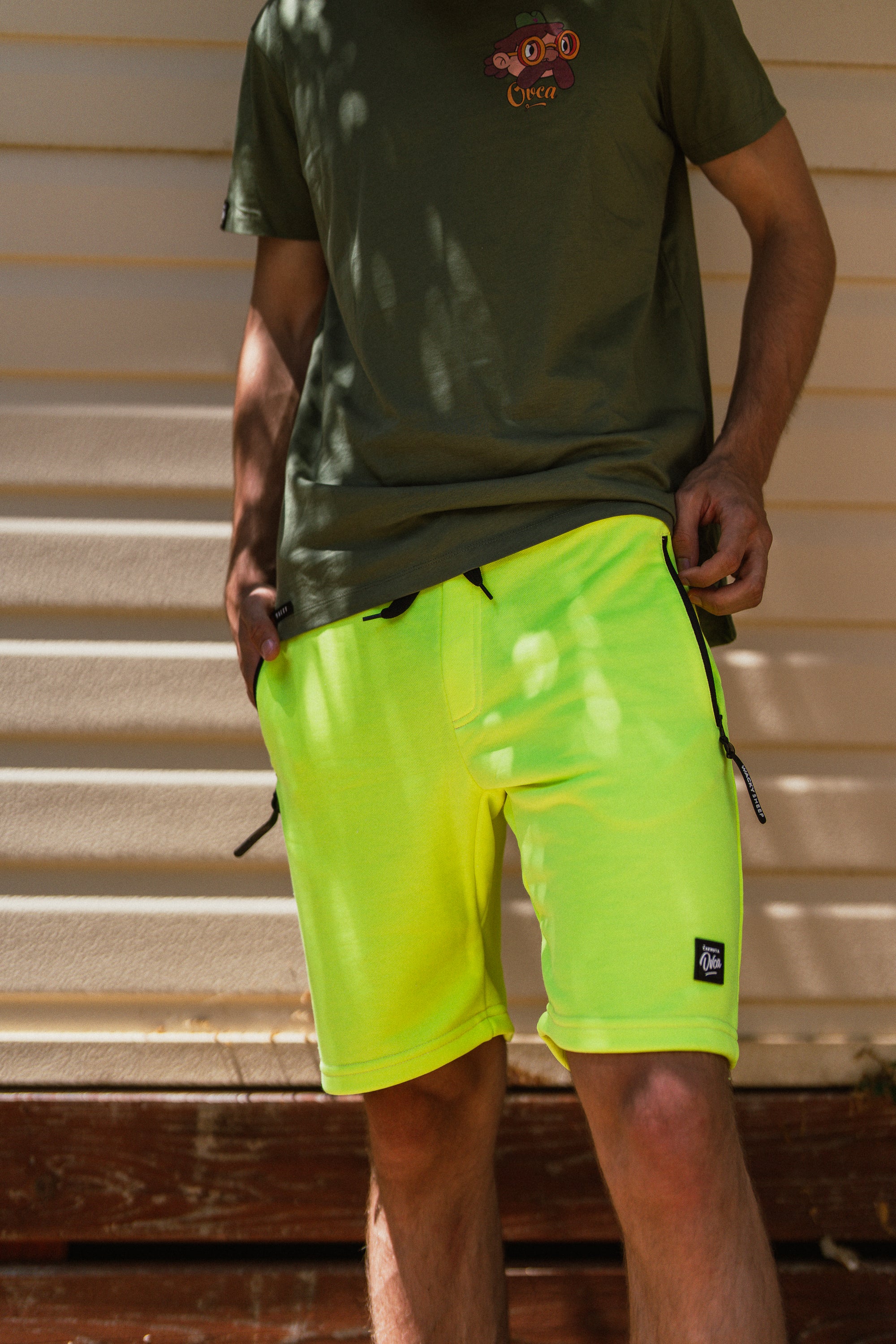 M's Neon Cotton Shorts