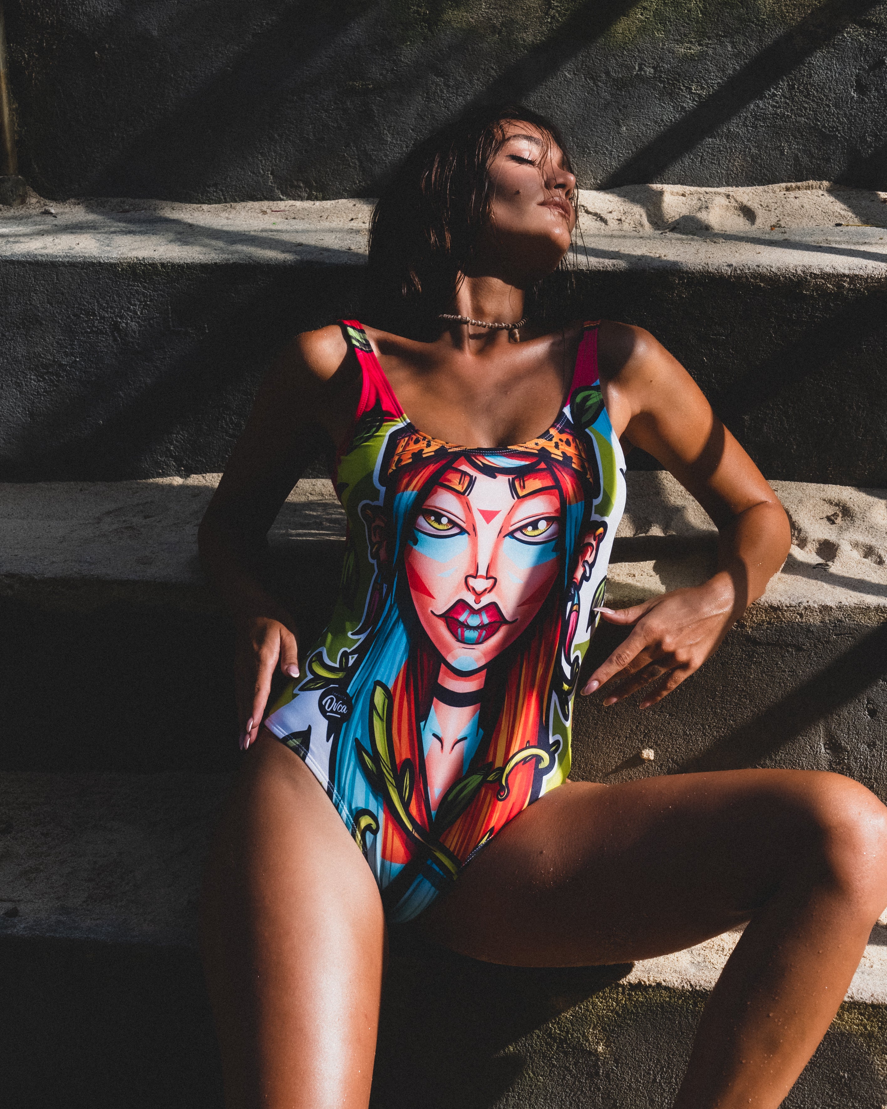 W's One Piece LeafGirl Swimsuit