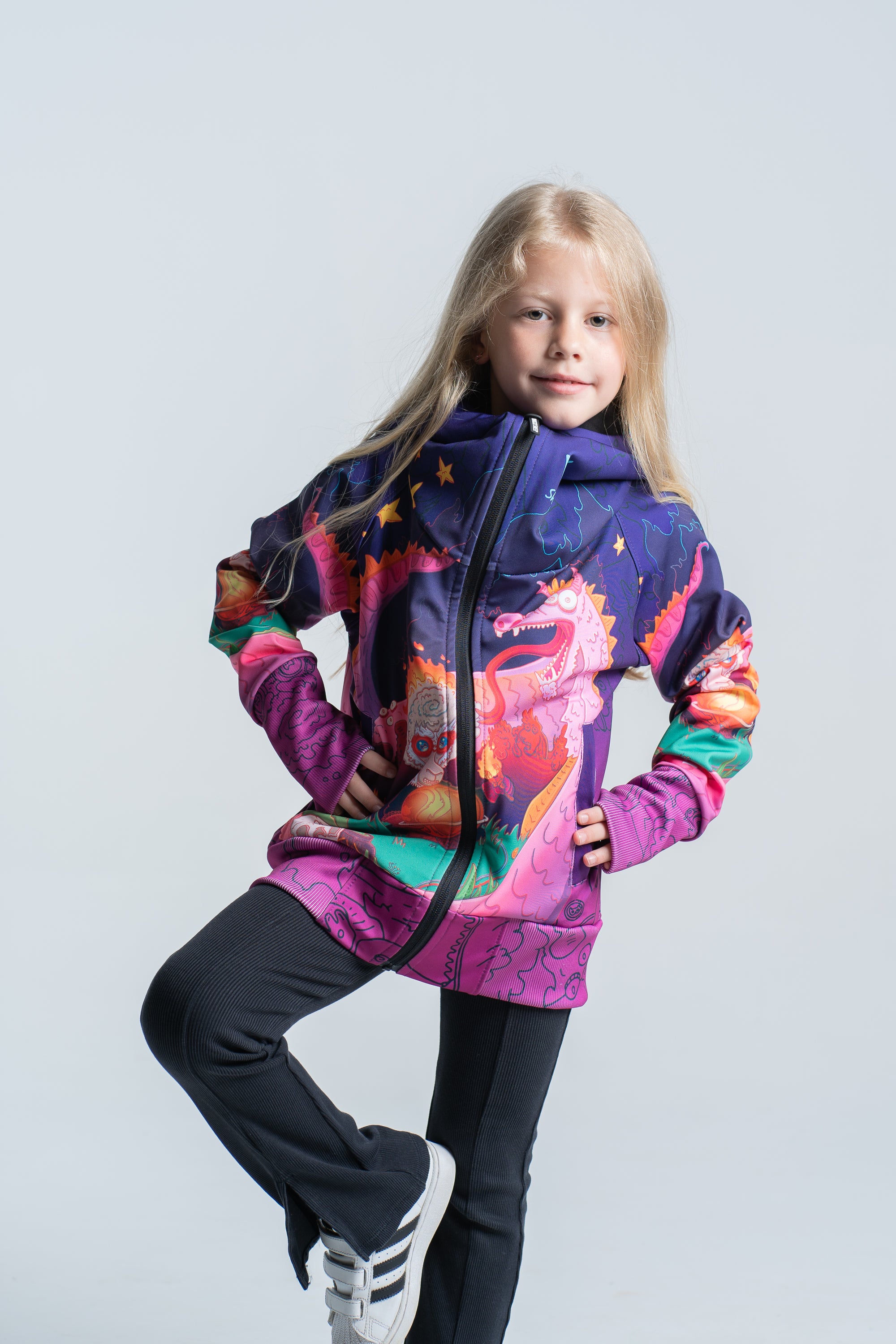 Kids Purple Azdaha Hoodie