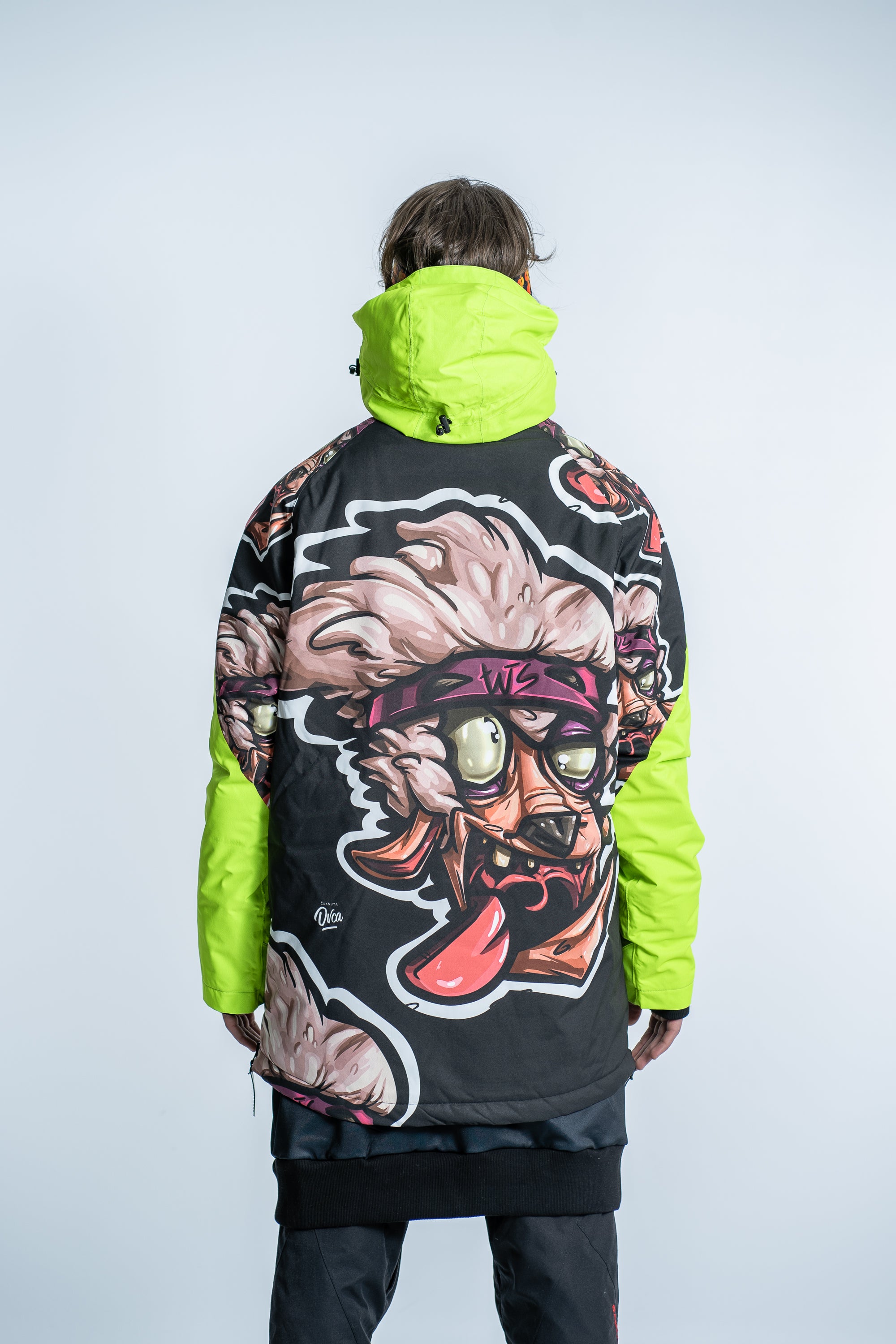 M's Pullover Neon Print Jacket