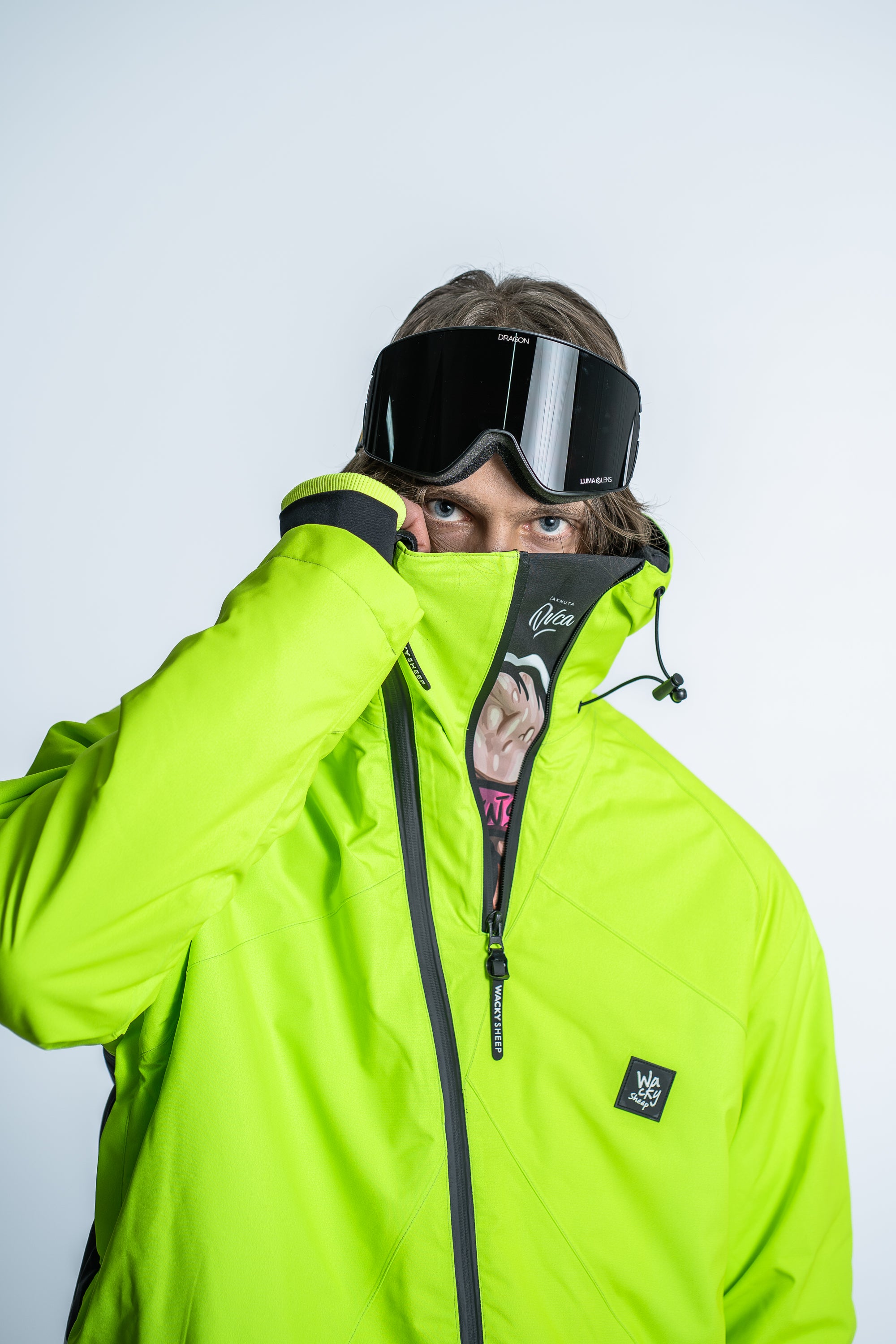 M's NEON Zip Ski Jacket