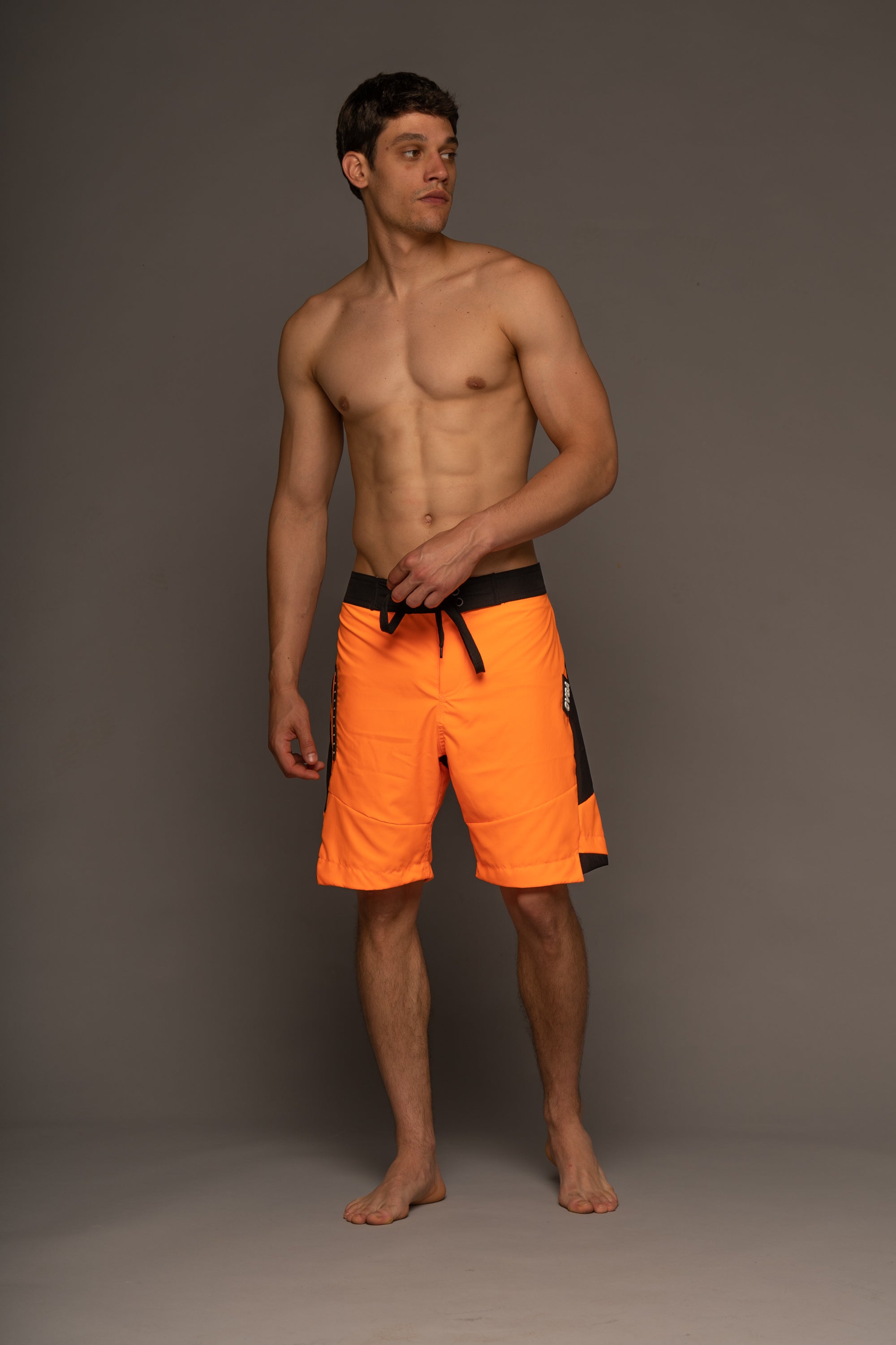M's Long Orange Swim Shorts